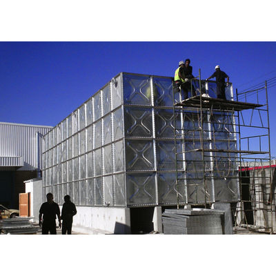 ποιότητας  Hotels Hot Dipped Galvanized Water Tank Pressed Rectangular Bolted Steel Water Tank Squares Small Large Panel Steel HDG εργοστάσιο